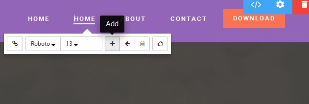 Is there a way to add more then the three (Home,About,Contact) links in the top menu in Mobirise web design builder?