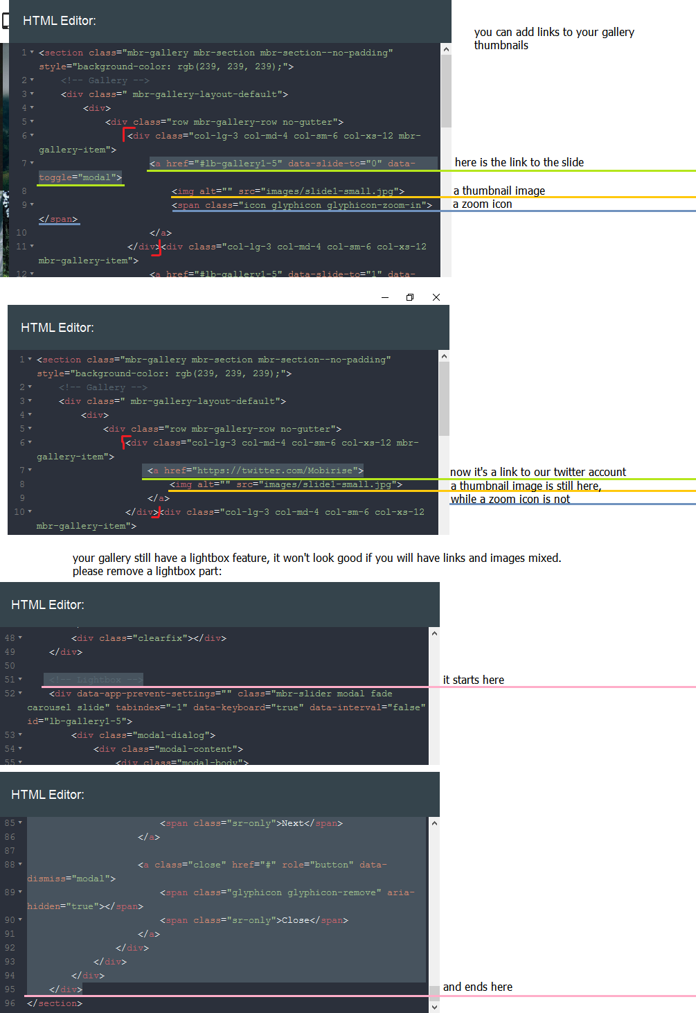 And of course without removing the Mobirise copyrights. Sorry, but you cannot use our design to create your themes.