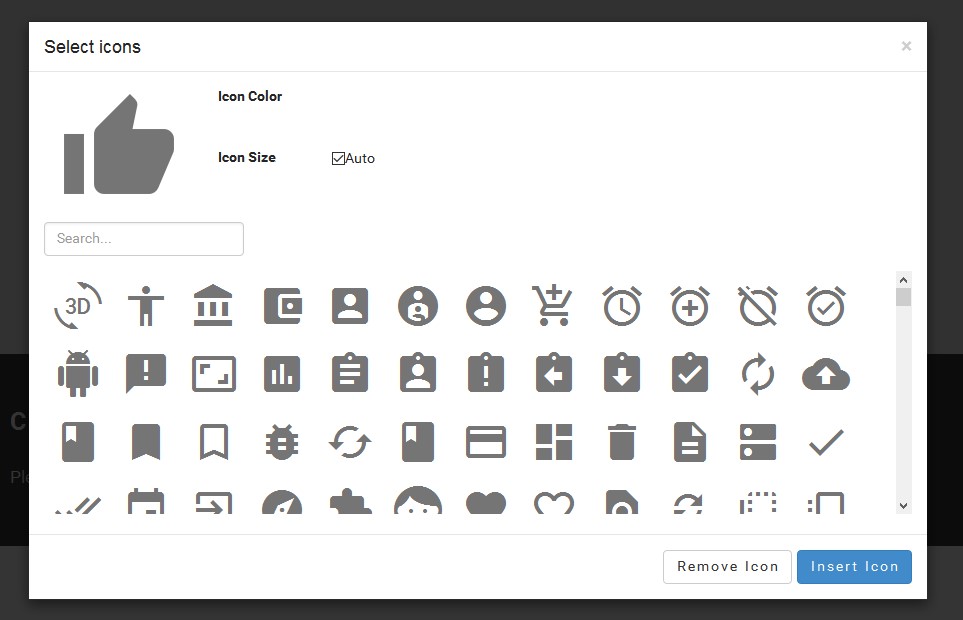 1. I bought the extension ICONS for Mobirise free web maker too. That works very well too and is a helpful design-extension.