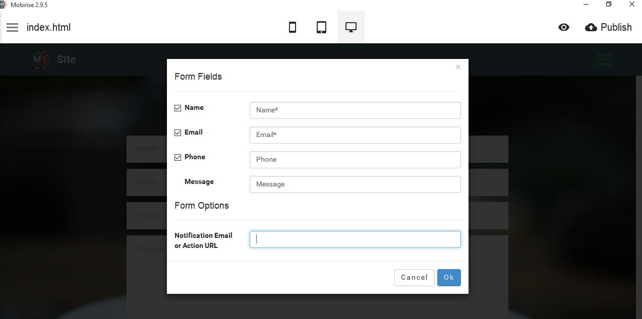 I bought the Black Friday Megabundle and have just started to use the Mobirise best website maker software code editor.