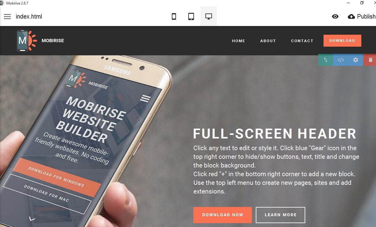 There is a few SEO problems/questions with the site we create in Mobirise wysiwyg web builder mac.