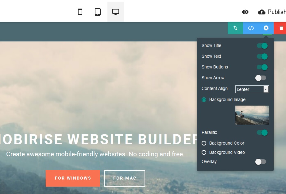 I've been testing Mobirise website builder application for the last week on a small website project.