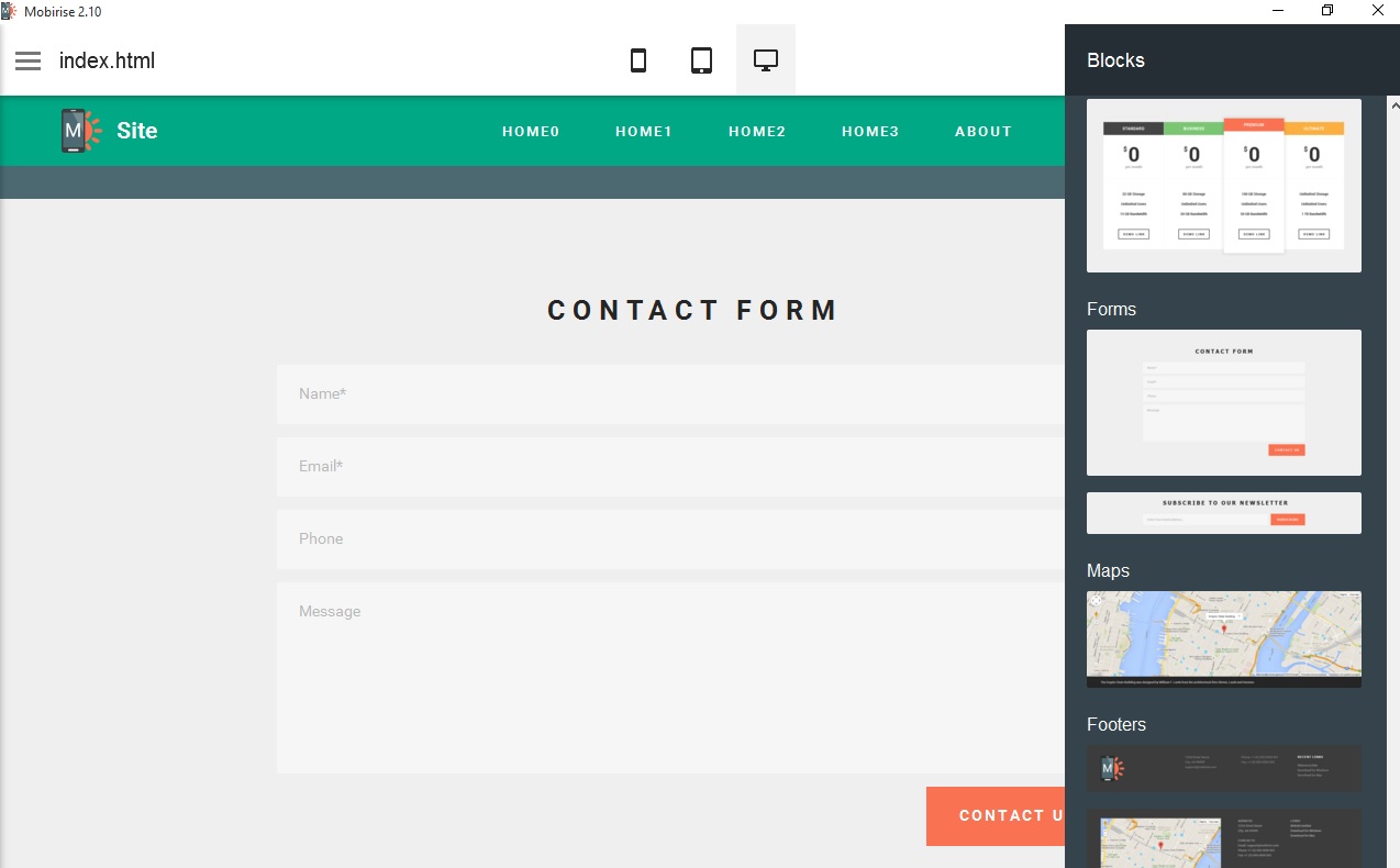 I would like to add online shopping form in the Mobirise web design creator app so you please add this as soon as possible to make online store website.