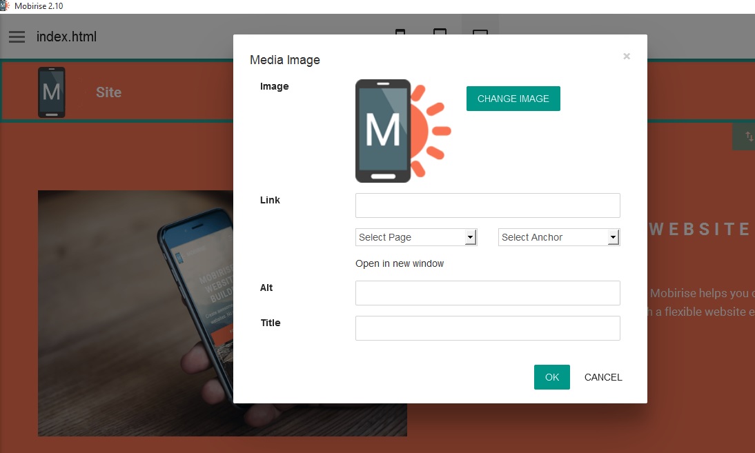 Please check the following problem in the header menu section of Mobirise bootstrap website generator...