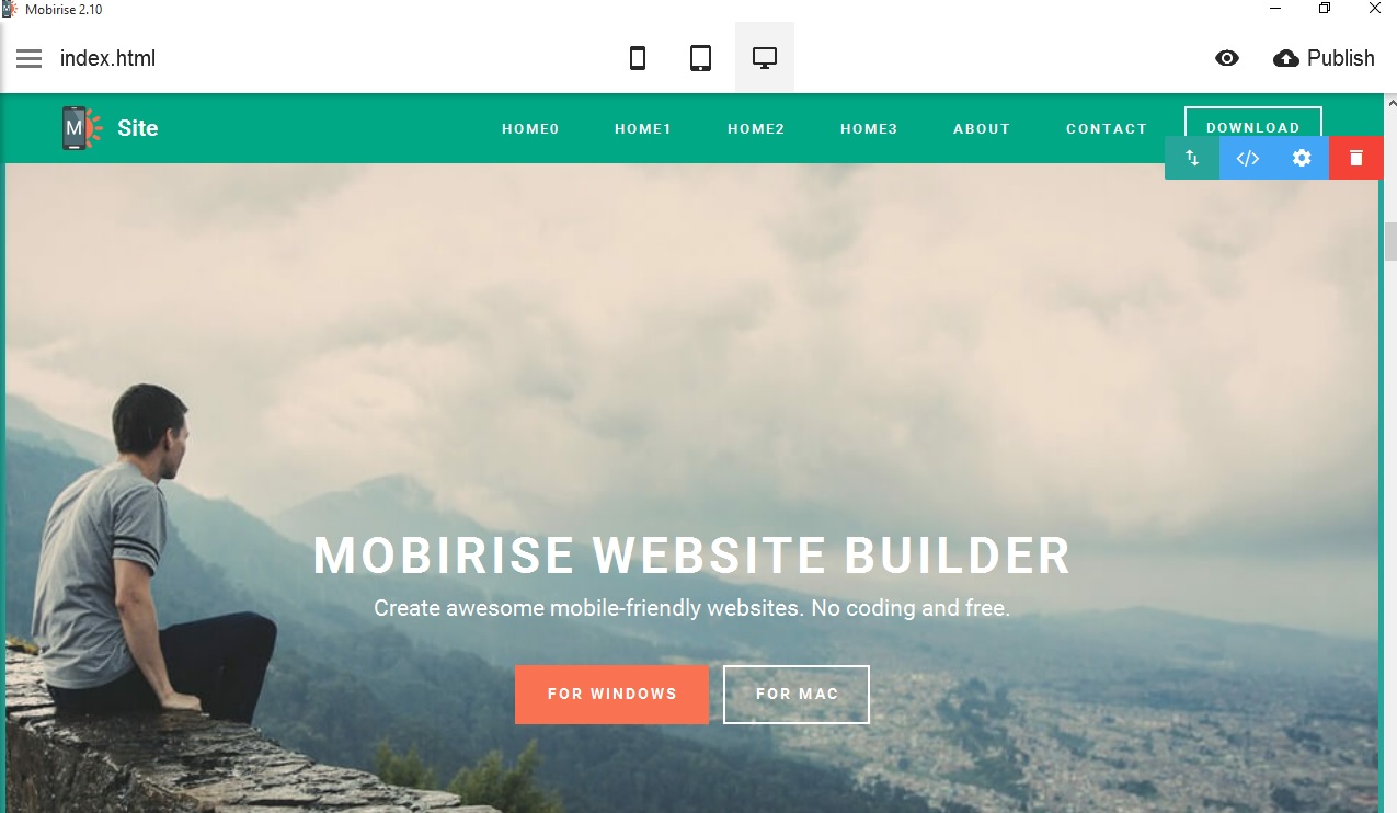 I've been using Mobirise html site maker for a week or two now and have had difficulties with the program crashing regularly.