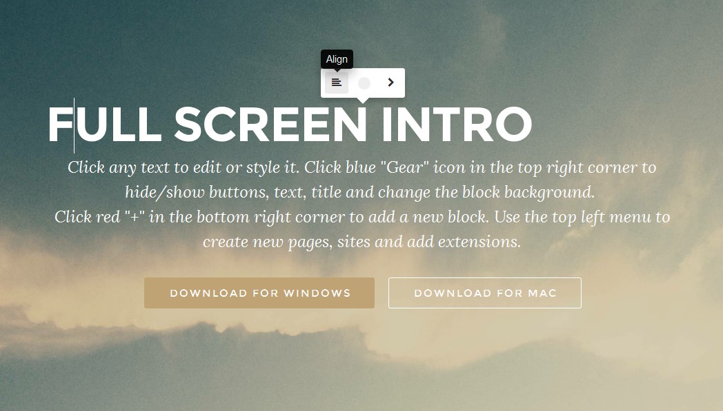 Mobirise-font-editing