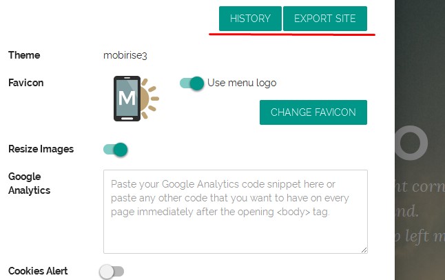 Mobirise-save-project
